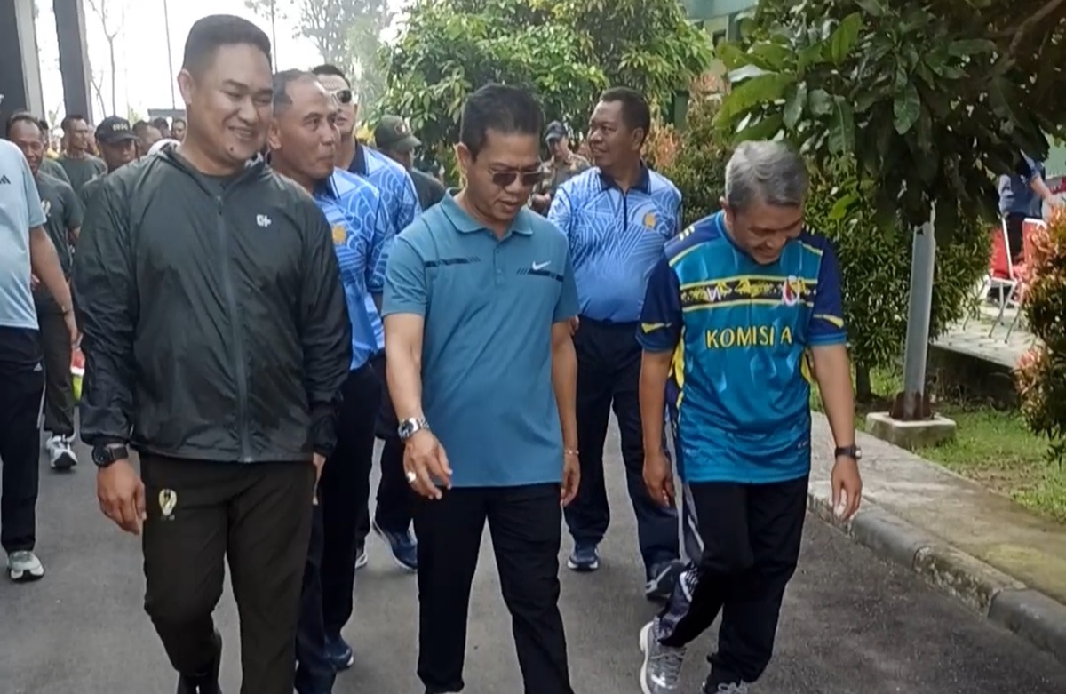 Bangun Soliditas Daerah, KDS Gelar Olahraga Bersama Forkopimda dan Kodim 0624