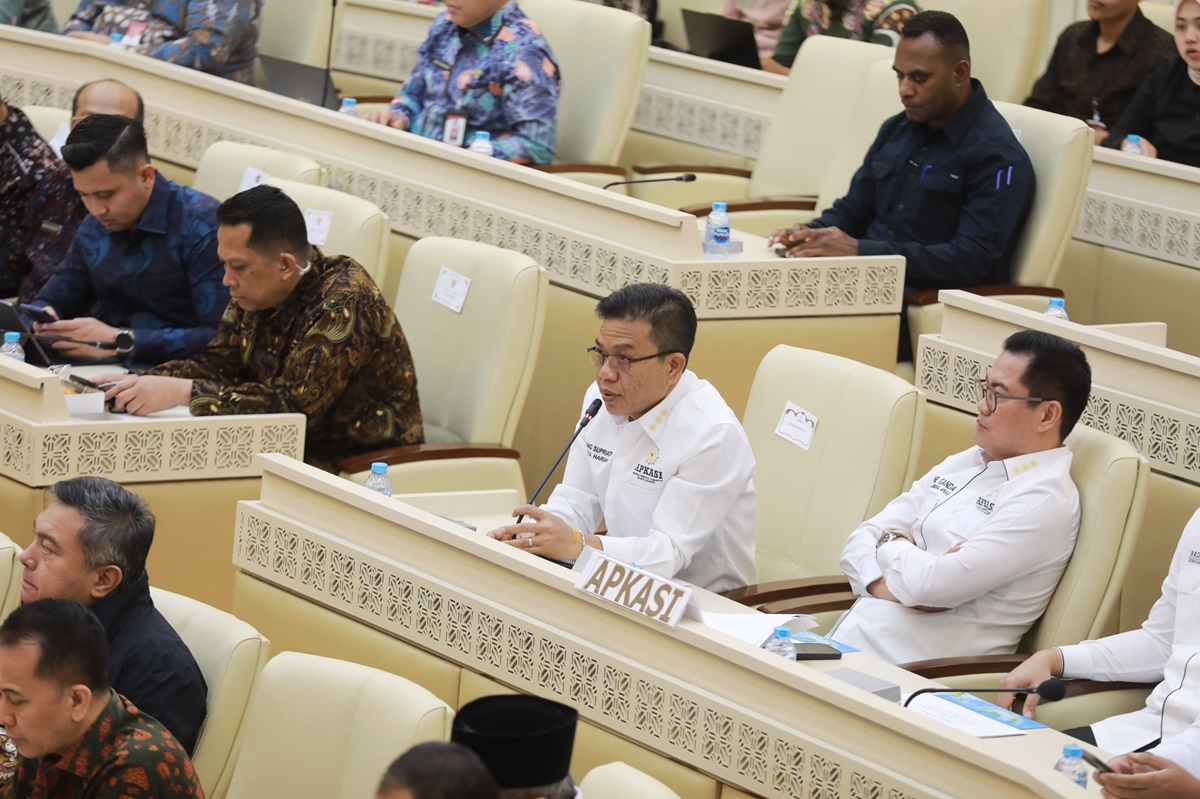 Ketua Harian APKASI Sampaikan Aspirasi Fiskal Daerah ke Komisi II DPR RI