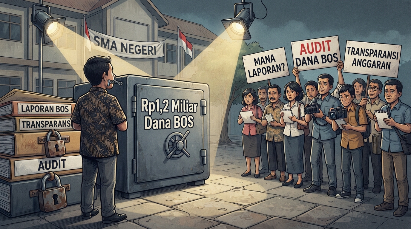 Kepsek SMPN 1 Dayeuhkolot Masih Bungkam, Publik Desak Audit Penggunaan Anggaran Dana BOS Rp  1,2 Miliar